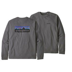 New Patagonia P-6 Logo Organic Crew Sweatshirt L